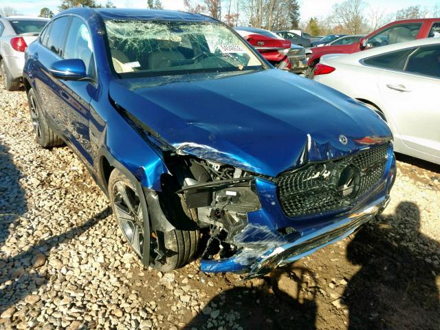 WDC0J4KB4KF513135 - 2019 MERCEDES-BENZ GLC COUPE BLUE photo 1