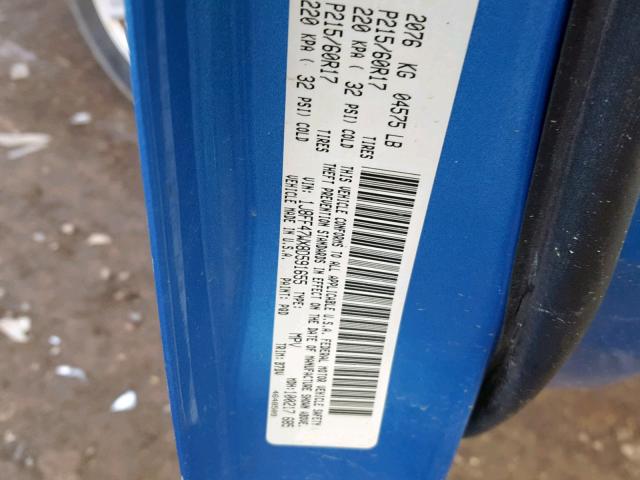 1J8FF47WX8D591655 - 2008 JEEP COMPASS SP 蓝色 照片 10