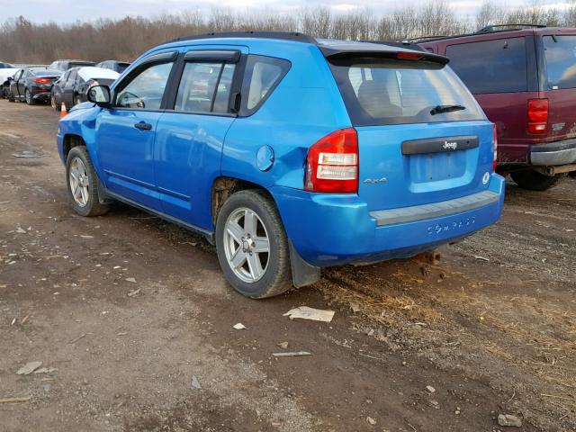 1J8FF47WX8D591655 - 2008 JEEP COMPASS SP 蓝色 照片 3