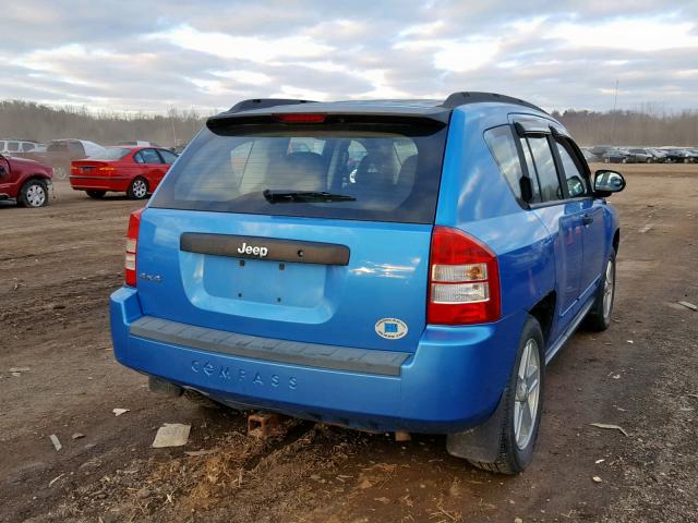 1J8FF47WX8D591655 - 2008 JEEP COMPASS SP 蓝色 照片 4