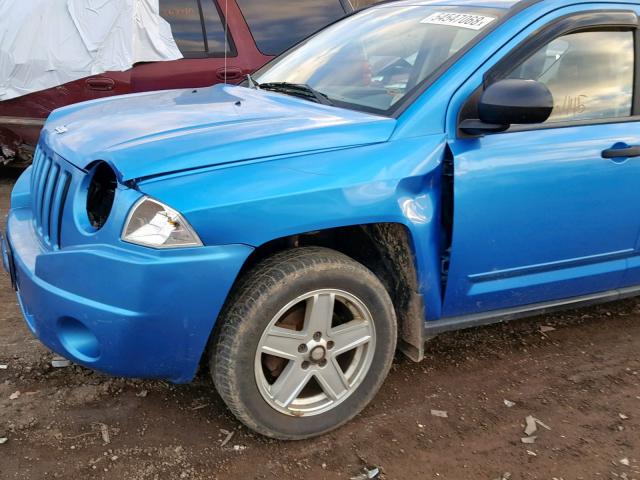 1J8FF47WX8D591655 - 2008 JEEP COMPASS SP 蓝色 照片 9