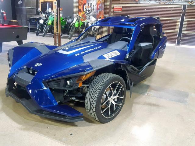 57XAAPFA8J8127101 - 2018 POLARIS SLINGSHOT BLUE photo 4