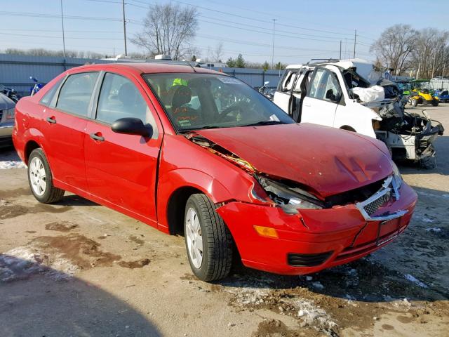 1FAFP34N77W307711 - 2007 FORD FOCUS ZX4 RED photo 1