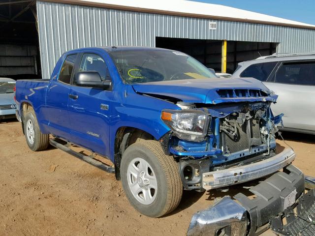 5TFUY5F16JX701478 - 2018 TOYOTA TUNDRA DOU BLUE photo 1