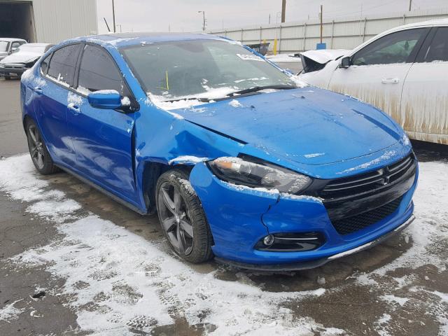 1C3CDFEB0GD538882 - 2016 DODGE DART GT BLUE photo 1