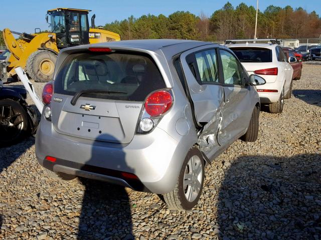 KL8CB6S97FC790628 - 2015 CHEVROLET SPARK LS SILVER photo 4