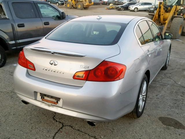 JN1DV6AR0BM650416 - 2011 INFINITI G25 SILVER photo 4