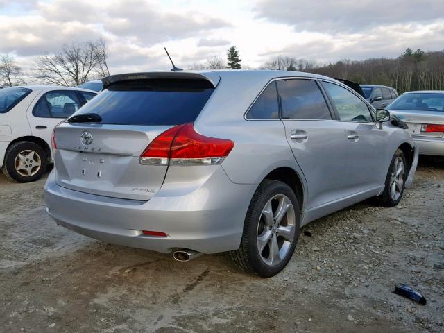 4T3BK3BB5CU070581 - 2012 TOYOTA VENZA LE SILVER photo 4