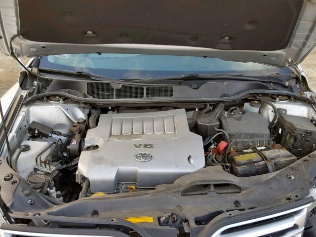 4T3BK3BB5CU070581 - 2012 TOYOTA VENZA LE SILVER photo 7