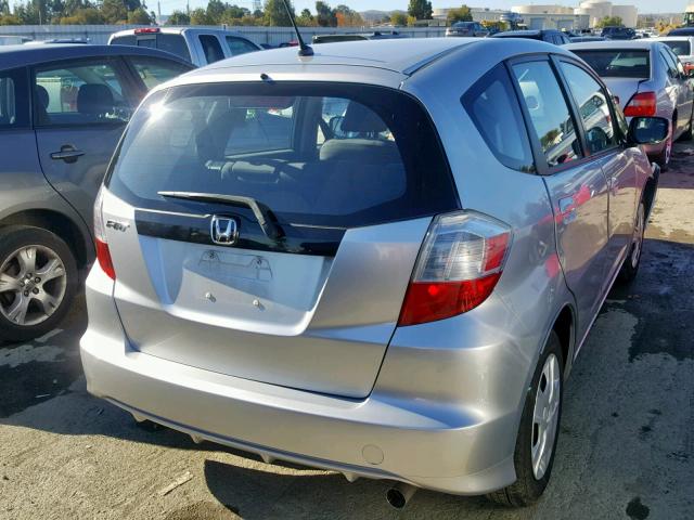 JHMGE8H34DC065661 - 2013 HONDA FIT SILVER photo 4