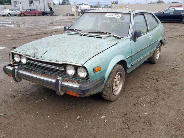 SMH2104519 - 1980 HONDA ACCORD GREEN photo 2