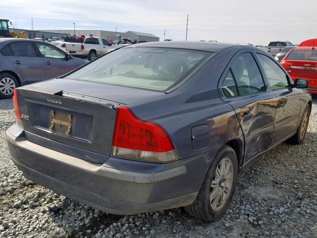 YV1RS61T442327194 - 2004 VOLVO S60 GRAY photo 4