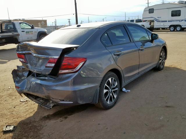 19XFB2F94DE047387 - 2013 HONDA CIVIC EXL GRAY photo 4