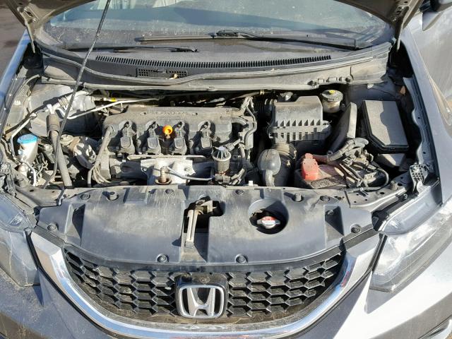 19XFB2F94DE047387 - 2013 HONDA CIVIC EXL GRAY photo 7