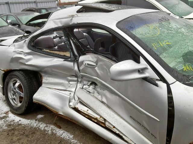 1G2WP12K42F124853 - 2002 PONTIAC GRAND PRIX SILVER photo 9