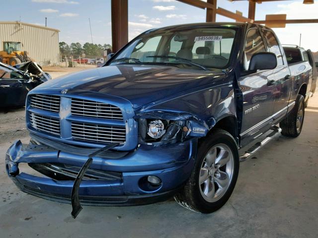 1D7HA18D24S530158 - 2004 DODGE RAM 1500 S BLUE photo 2