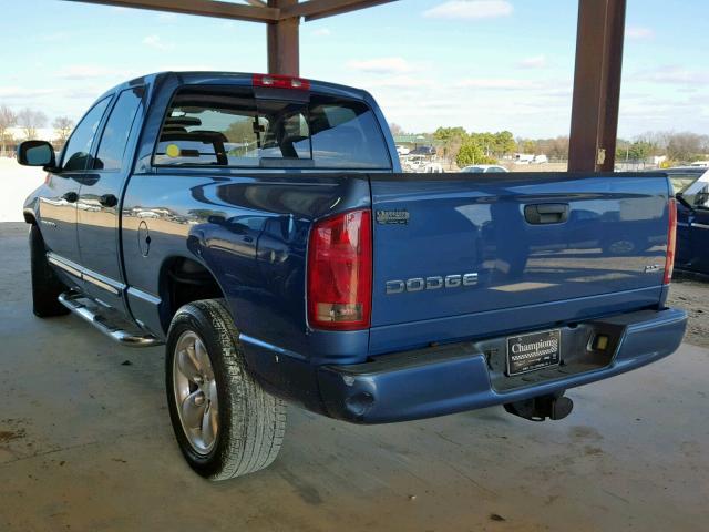 1D7HA18D24S530158 - 2004 DODGE RAM 1500 S BLUE photo 3