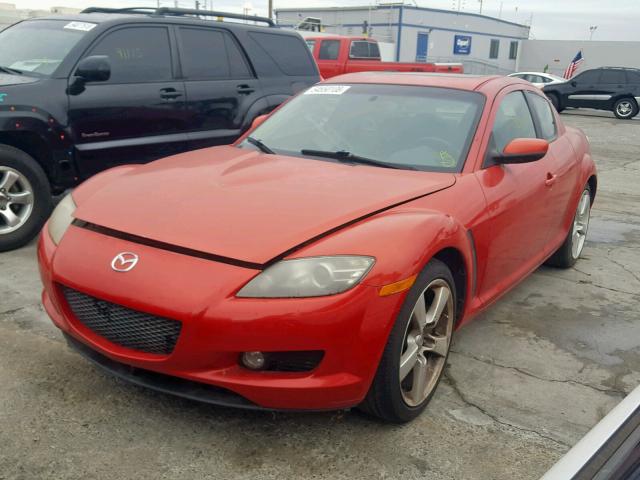 JM1FE173650147691 - 2005 MAZDA RX8 RED photo 2