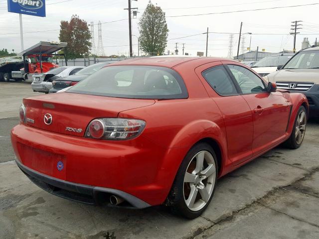 JM1FE173650147691 - 2005 MAZDA RX8 RED photo 4