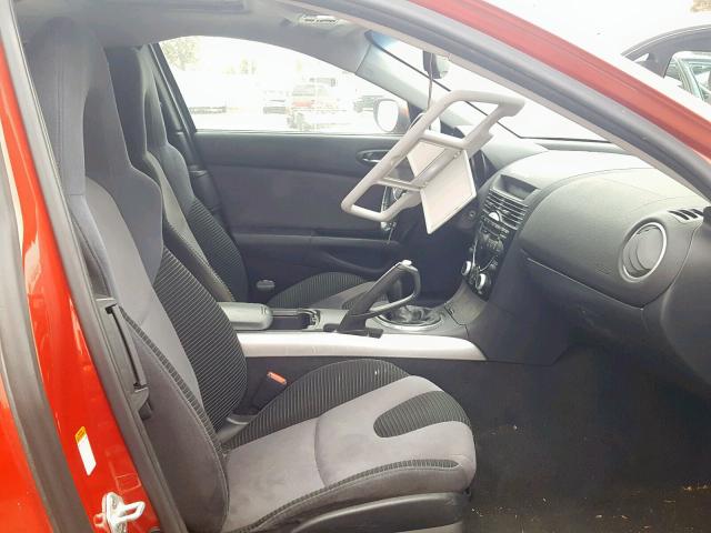 JM1FE173650147691 - 2005 MAZDA RX8 RED photo 5