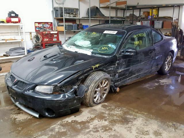 1G2WP12K91F162867 - 2001 PONTIAC GRAND PRIX BLACK photo 2
