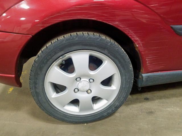 3FAFP313X1R243161 - 2001 FORD FOCUS ZX3 RED photo 9