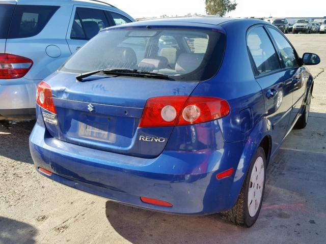 KL5JD66Z57K521124 - 2007 SUZUKI RENO BASE BLUE photo 4