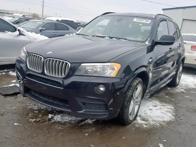 5UXWX9C58E0D35033 - 2014 BMW X3 XDRIVE2 BLACK photo 2