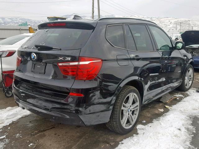 5UXWX9C58E0D35033 - 2014 BMW X3 XDRIVE2 BLACK photo 4