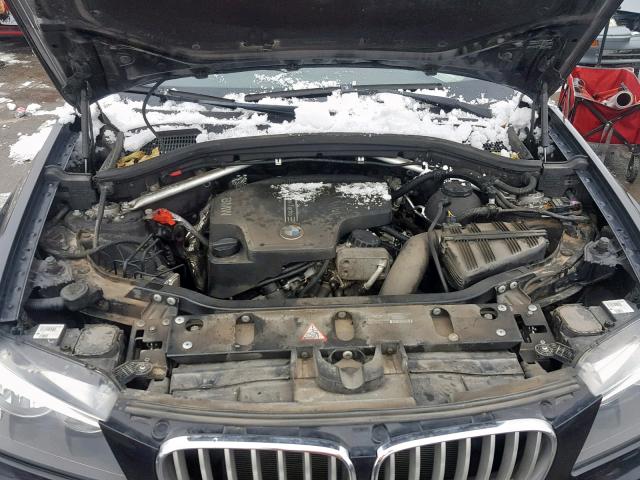 5UXWX9C58E0D35033 - 2014 BMW X3 XDRIVE2 BLACK photo 7