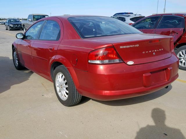 1C3EL46X52N226537 - 2002 CHRYSLER SEBRING LX RED photo 3