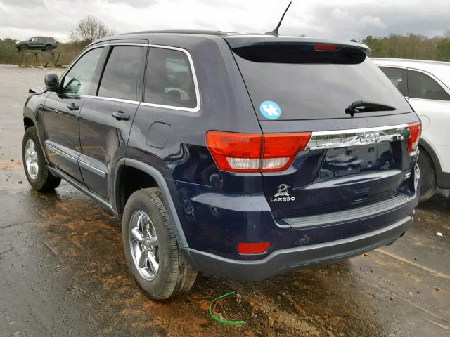 1C4RJEAG8DC628454 - 2013 JEEP GRAND CHER BLUE photo 3