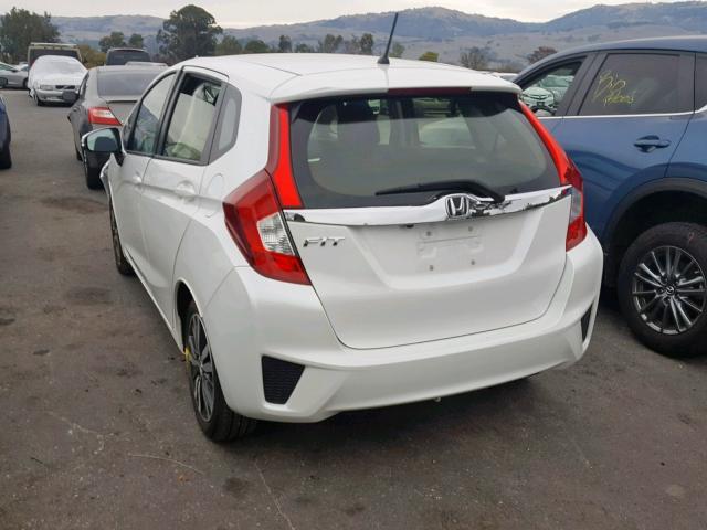 JHMGK5H77HS003886 - 2017 HONDA FIT EX WHITE photo 3