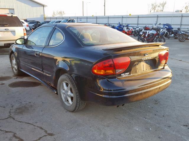 1G3NL12E6YC340498 - 2000 OLDSMOBILE ALERO GL BLACK photo 3