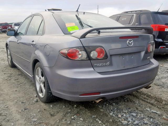 1YVHP84D065M02908 - 2006 MAZDA 6 S GRAY photo 3