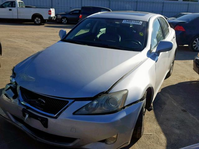 JTHBK262062008067 - 2006 LEXUS IS 250 SILVER photo 2