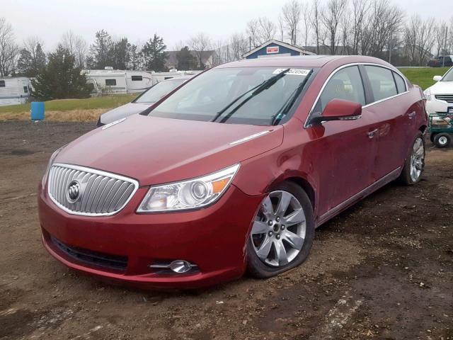 1G4GC5ED5BF133220 - 2011 BUICK LACROSSE C MAROON photo 2