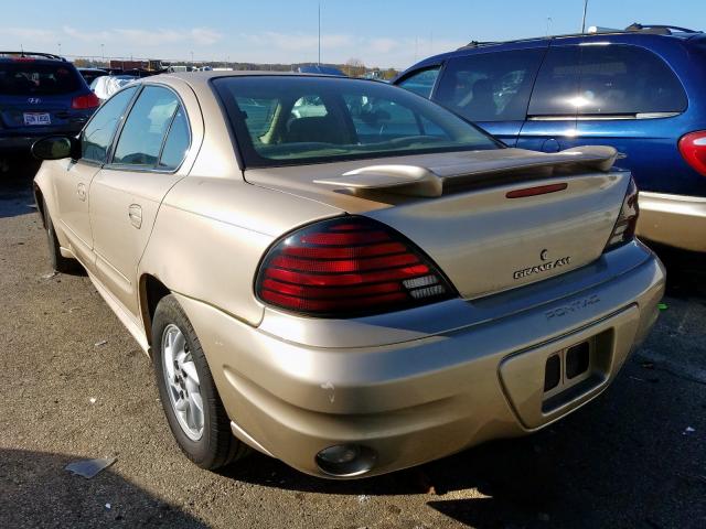 1G2NF52E23C269442 - 2003 PONTIAC GRAND AM S GOLD photo 3