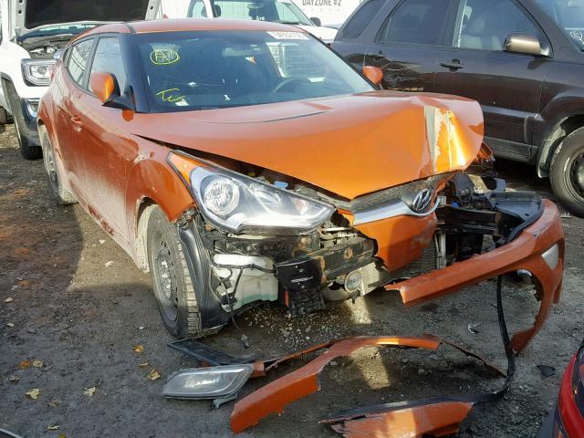 KMHTC6AD6DU100025 - 2013 HYUNDAI VELOSTER B ORANGE photo 1