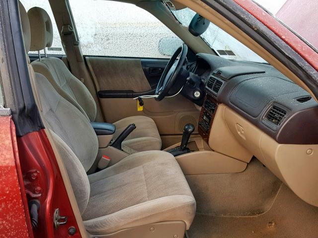 JF1SF65592H726237 - 2002 SUBARU FORESTER S RED photo 5
