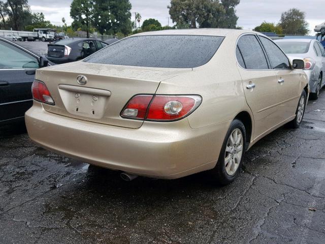 JTHBF30G830141570 - 2003 LEXUS ES 300 GOLD photo 4