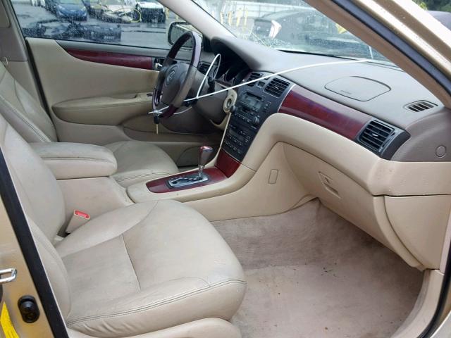 JTHBF30G830141570 - 2003 LEXUS ES 300 GOLD photo 5