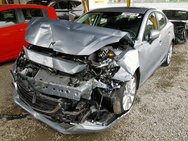 3MZBN1V7XHM133263 - 2017 MAZDA 3 TOURING SILVER photo 2