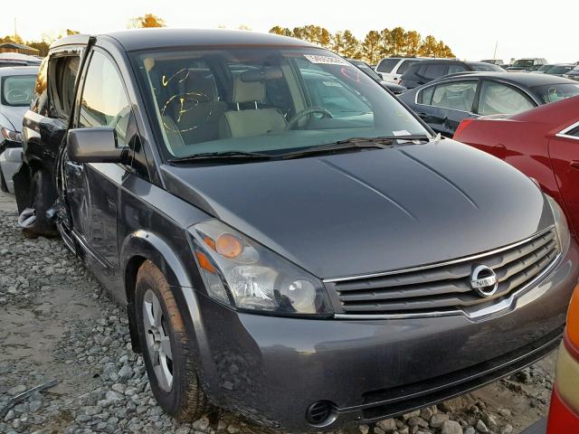 5N1BV28U19N102299 - 2009 NISSAN QUEST S GRAY photo 1