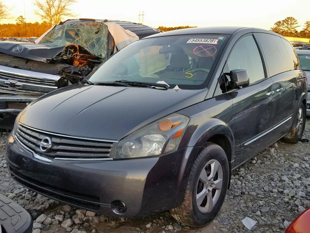 5N1BV28U19N102299 - 2009 NISSAN QUEST S GRAY photo 2