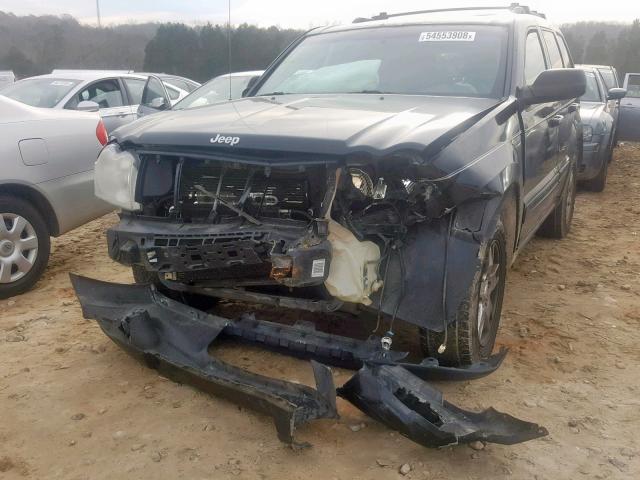 1J8HS48N16C295713 - 2006 JEEP GRAND CHER BLACK photo 2