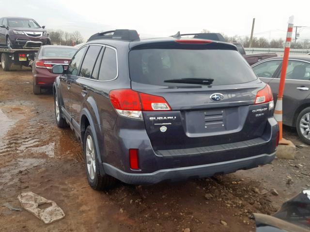 4S4BRDKC3C2214644 - 2012 SUBARU OUTBACK 3. GRAY photo 3