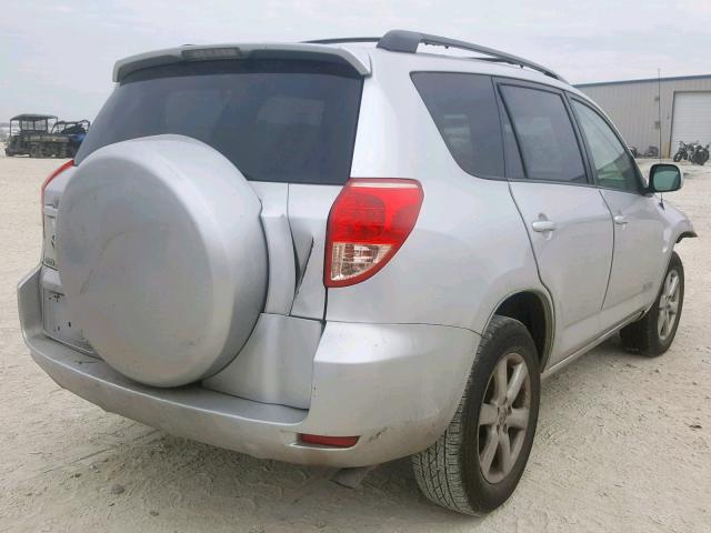 JTMZD31V076025477 - 2007 TOYOTA RAV4 LIMIT SILVER photo 4