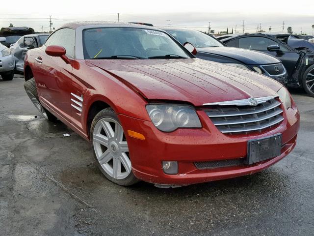 1C3AN69L85X026998 - 2005 CHRYSLER CROSSFIRE RED photo 1