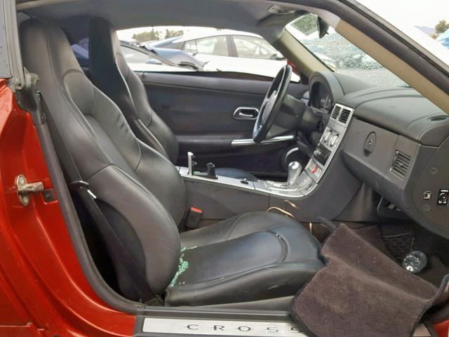 1C3AN69L85X026998 - 2005 CHRYSLER CROSSFIRE RED photo 5